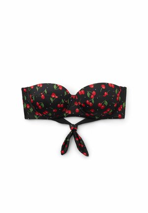 Tezenis Haut de bikini - schwarz y  nero stampa cherry