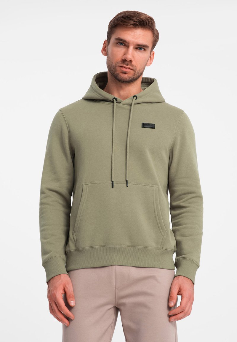 Ombre Mikina s kapucí - olive