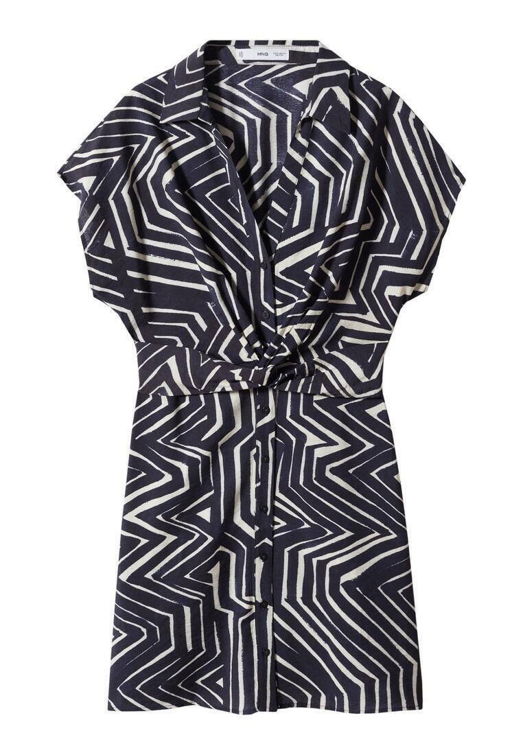 Mango Blousejurk zwart Mango Blousejurk zwart