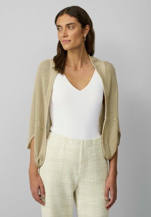 s.Oliver BLACK LABEL MIT GLITZERGARN - Cardigan - beige