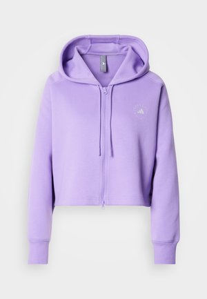 HOODIE - Bluză de molton cu fermoar - violet fusion