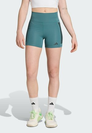adidas Performance OPTIME 3 STRIPES - Leggings - preloved teal
