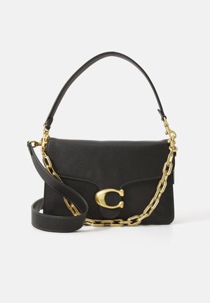 SOFT GRAIN CHAIN TABBY SHOULDER BAG WITH CHAIN - Handbag - black