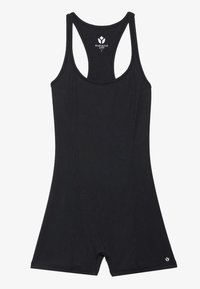 FINE RIB SPORTS SUIT WITH RACER BACK - Mono deportivo - black