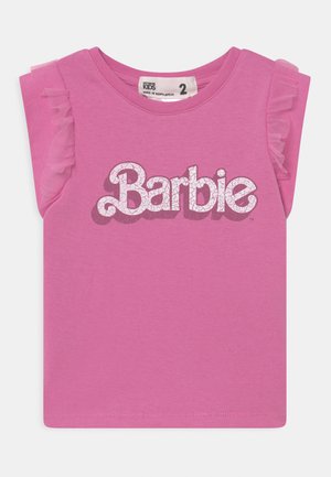 MATTEL BARBIE LICENSE PARTY SHORT SLEEVE TEE - Print T-shirt - pink gerbera wash