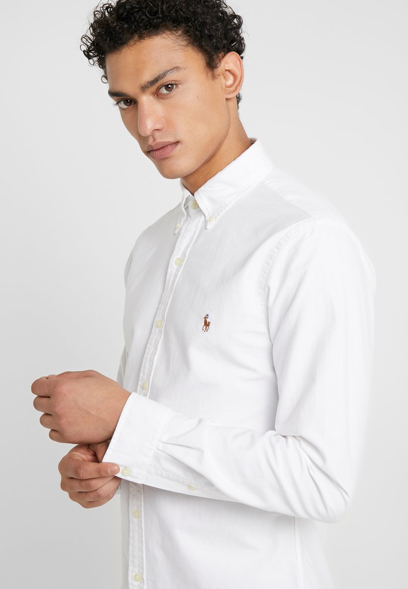 Polo Ralph SLIM - Skjorter - white/hvid Zalando.dk