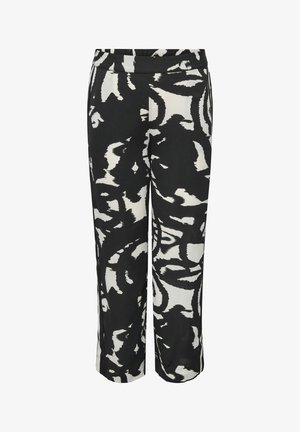 ONLY Carmakoma, Wide-leg CARNICON Regular Fit - Nohavice - black aop:abstract graphic