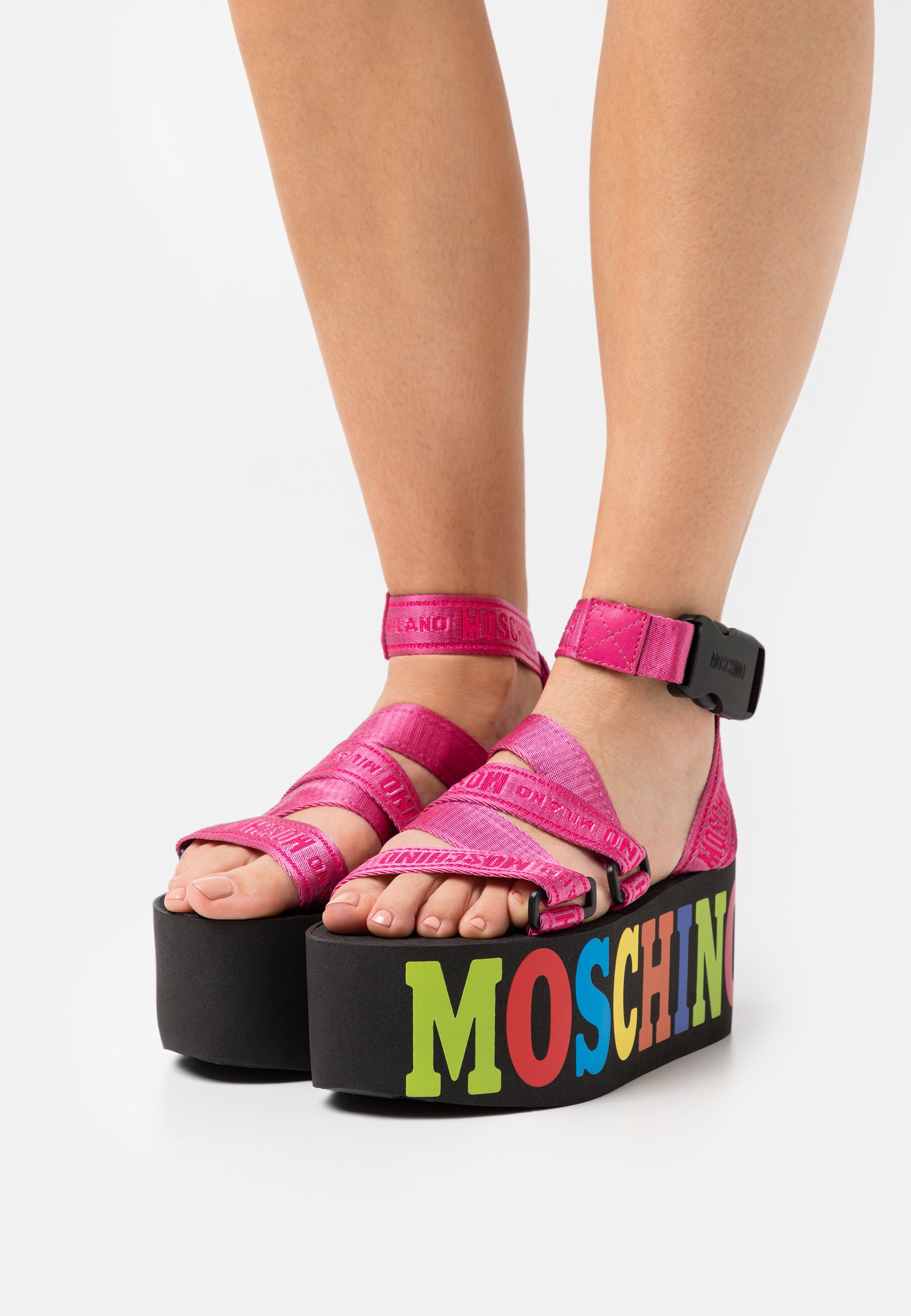 moschino platform sandals