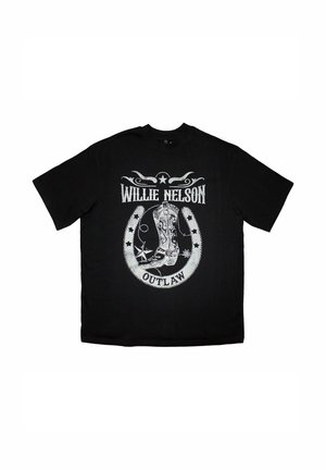 WILLIE NELSON OUTLAW LIMITED EDITION ONLY BOXY - Print T-shirt - black