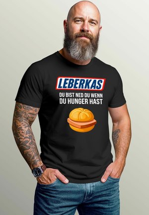 Print T-shirt - schwarz