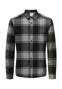 ONSGUDMUND CHECKED SHIRT - Button down-skjorte - grau