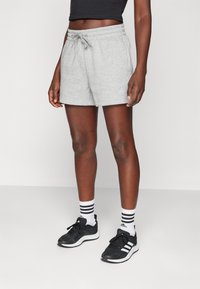 adidas Sportswear ESSENTIALS SMALL LOGO SHORTS - Calções desportivos - medium grey heather