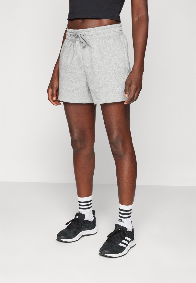 adidas Sportswear ESSENTIALS SMALL LOGO SHORTS - Calções desportivos - medium grey heather