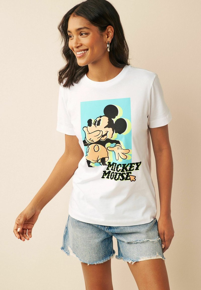 Camiseta Mujer Springfield Con Estampado De Mickey Mouse - Licencia Oficial, Diseño Cordele