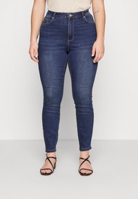 Vero Moda Curve - Skinny džíny - dark blue denim Miniatura obrázku 1