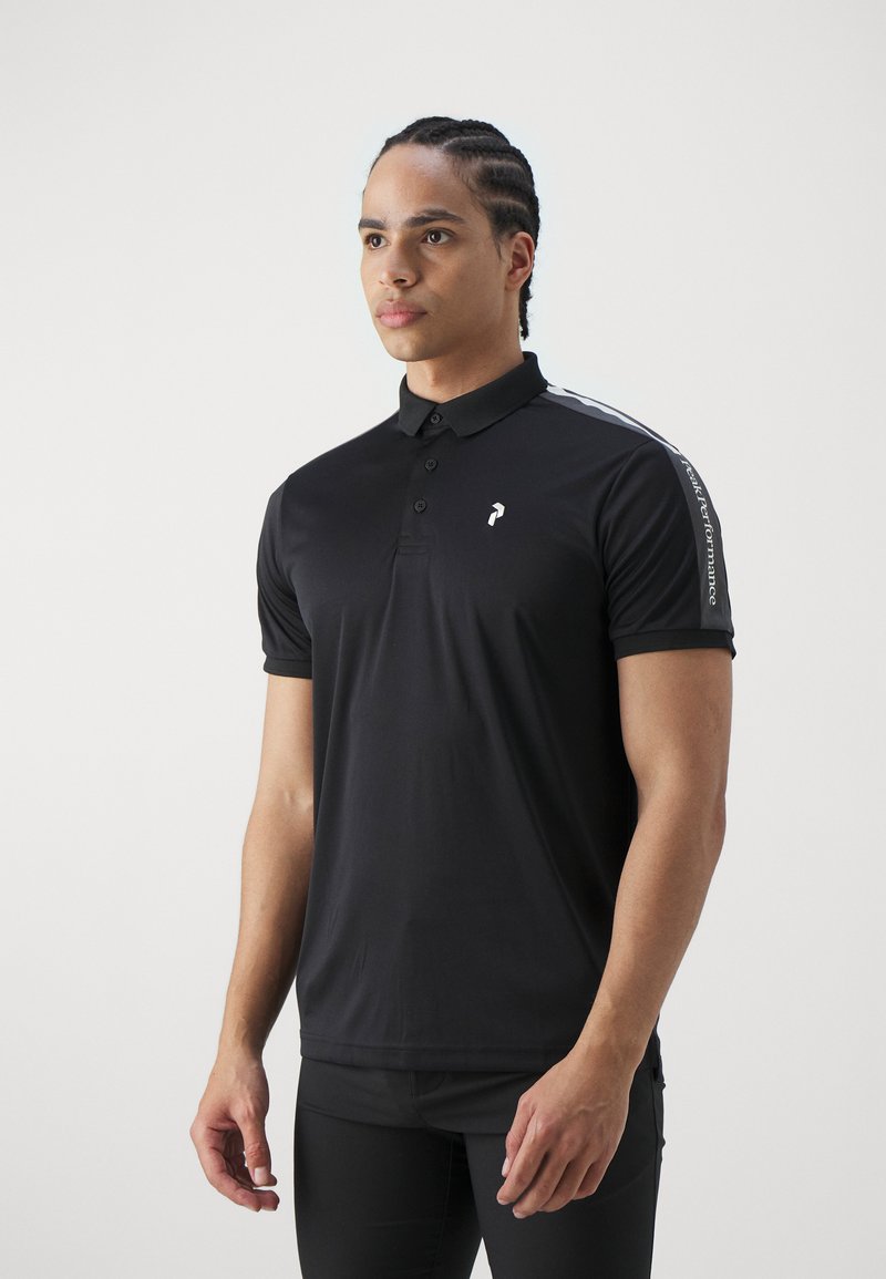 Peak Performance - PLAYER - Polo - black/motion grey, Ampliar