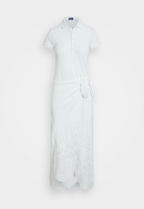 EYELET PIQUÉ WRAP POLO DRESS - Jersey dress2