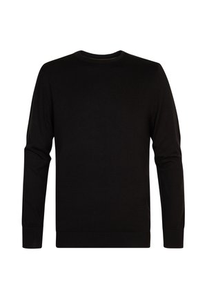 Petrol Industries, FINE-KNIT JUMPER STEAMBOAT - Striktrøje - black