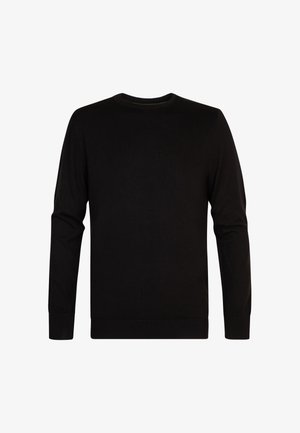 Petrol Industries, FINE-KNIT JUMPER STEAMBOAT - Striktrøje - black