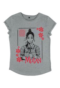 Henry Tiger MULAN: LIVE ACTION INK LINE MULAN - T-shirts print - melange grey