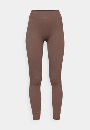 ONLY Play ONPJAIA LIFE SEAM - Leggings - chocolate martini