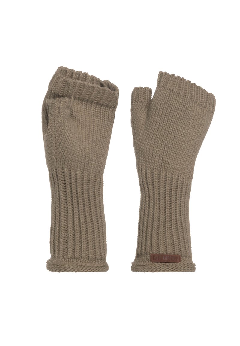 Knit Factory CLEO - Vingerloze handschoenen - olive