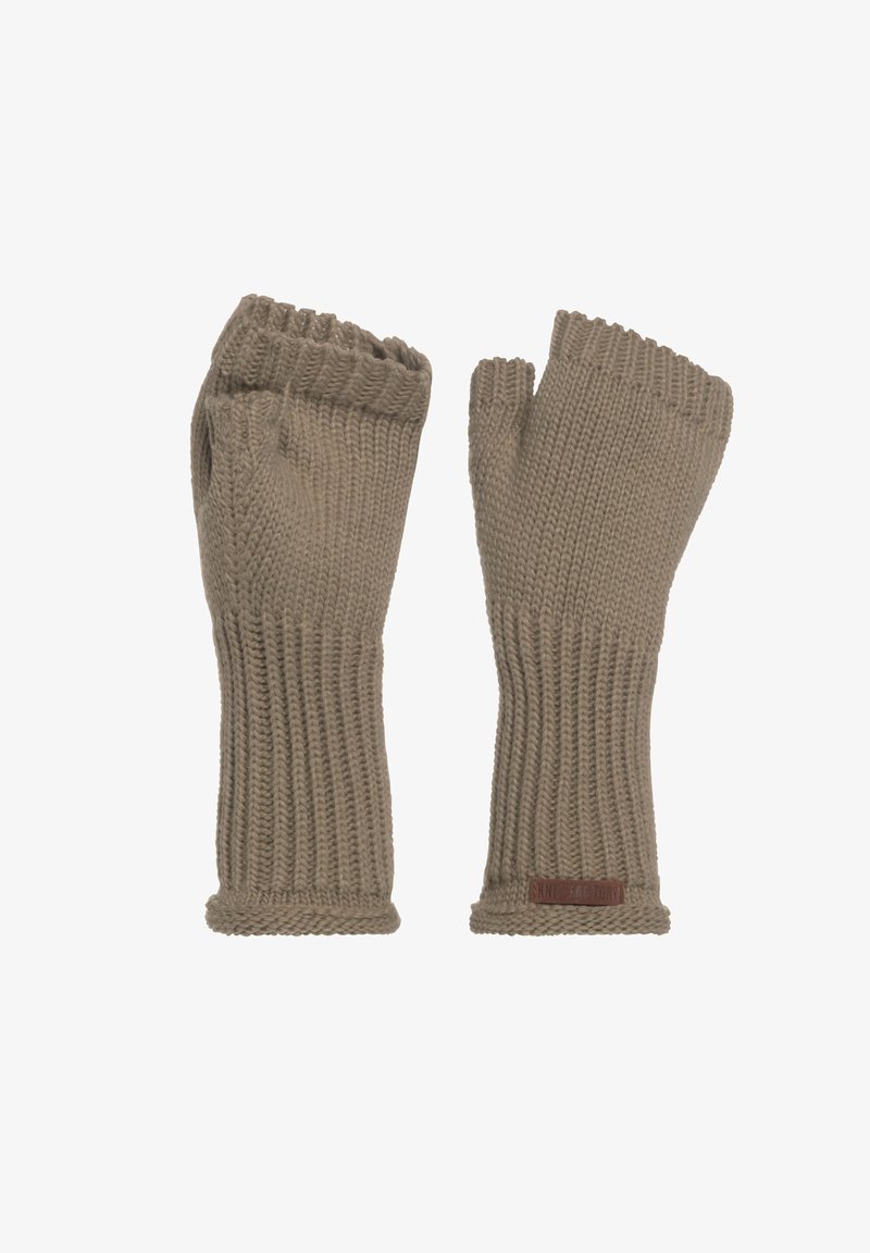 Knit Factory CLEO - Vingerloze handschoenen - olive