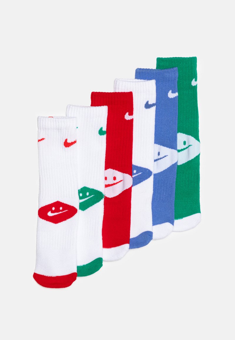 Nike Sportswear SMILEY CREW UNISEX 6 PACK - Zoknik - white/fehér ...