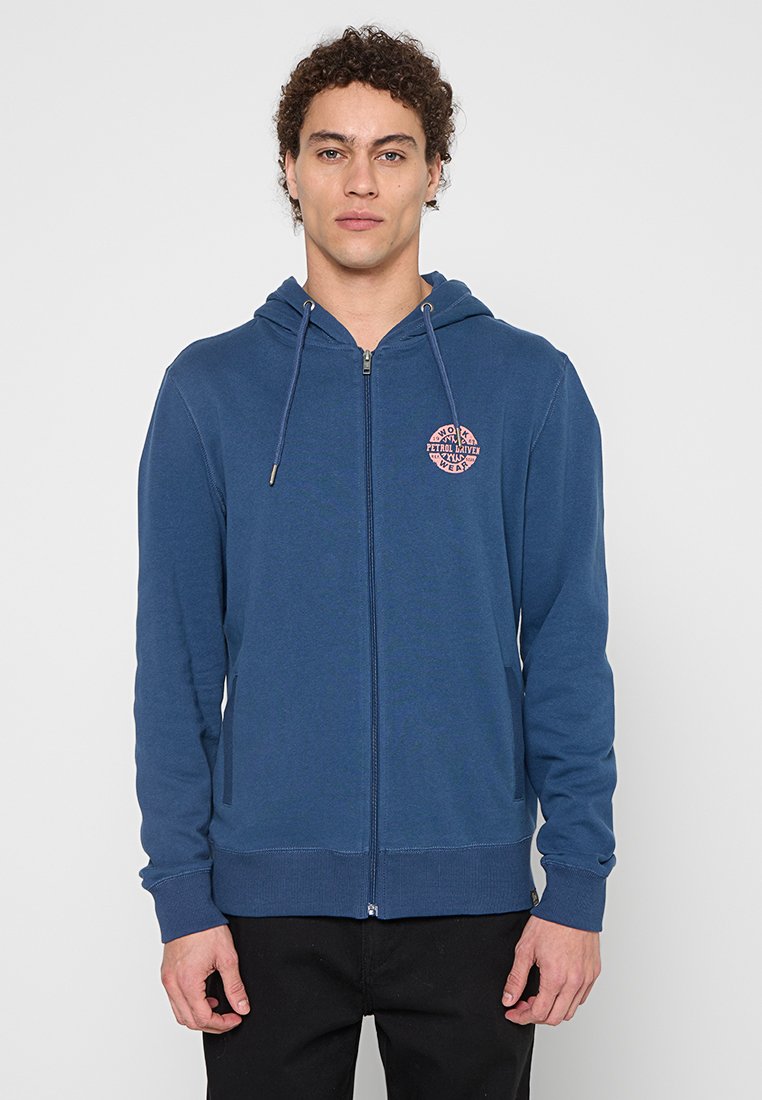 Petrol Industries Sweater met rits zwart denim/blackdenim