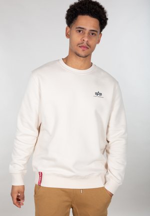 Alpha Industries BASIC SMALL LOGO - Gornji dio trenirke - jet stream white