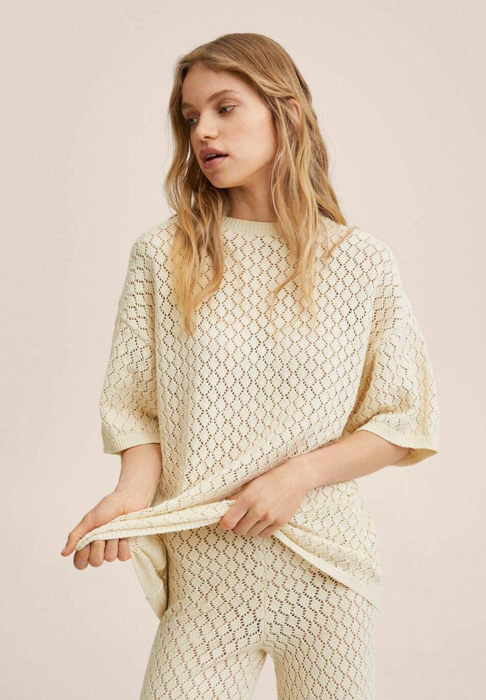 Mango FIGARO - Pantalones - ecru/beige - Zalando.es