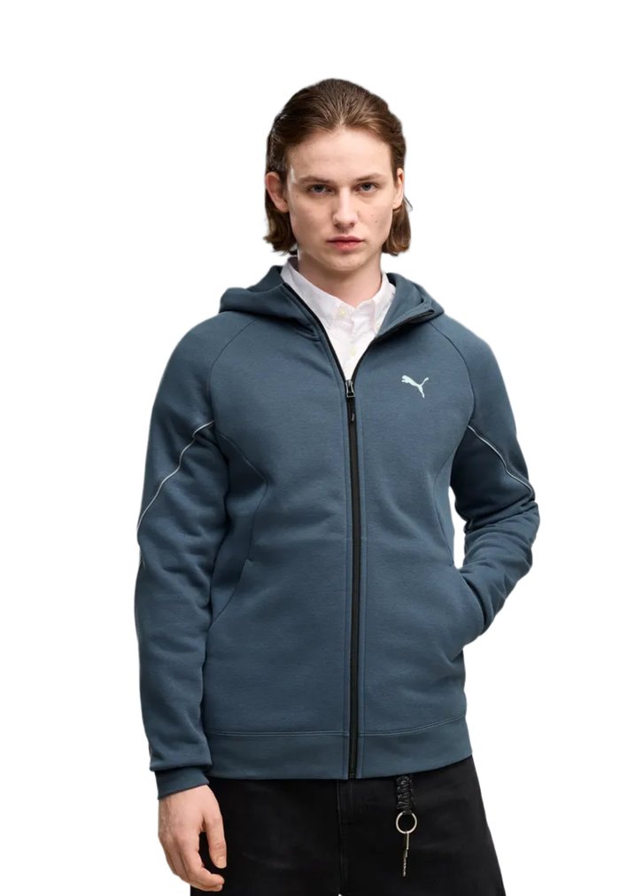PUMA SPORT GRAPHIC HOLIDAY FULL-ZIP HOODIE FL 037 VAR - Sudadera con cremallera - dark blue