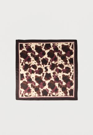 Halsdoek - wine red/off-white