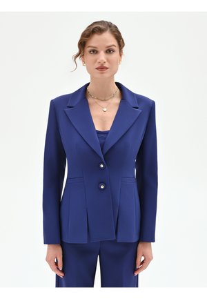 MONOPETTO CON SPACCHI - Blazer - blu indaco