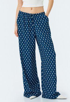 Koton WIDE LEG - Housut - blue