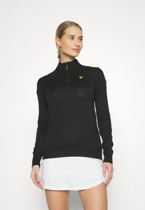 THE KERRY ZIP PULLOVER - Trui - jet black