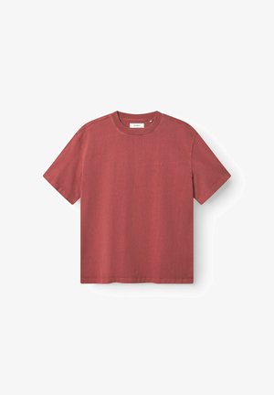 Gabba NIGEL WIX BOXY HOUR - Lihtne T-särk - red russet