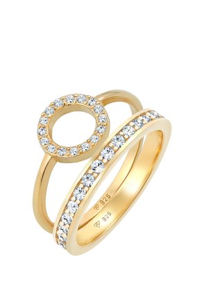 GEO STACK - MIT KRISTALLEN VON SWAROVSKI® - Ring - gold-coloured