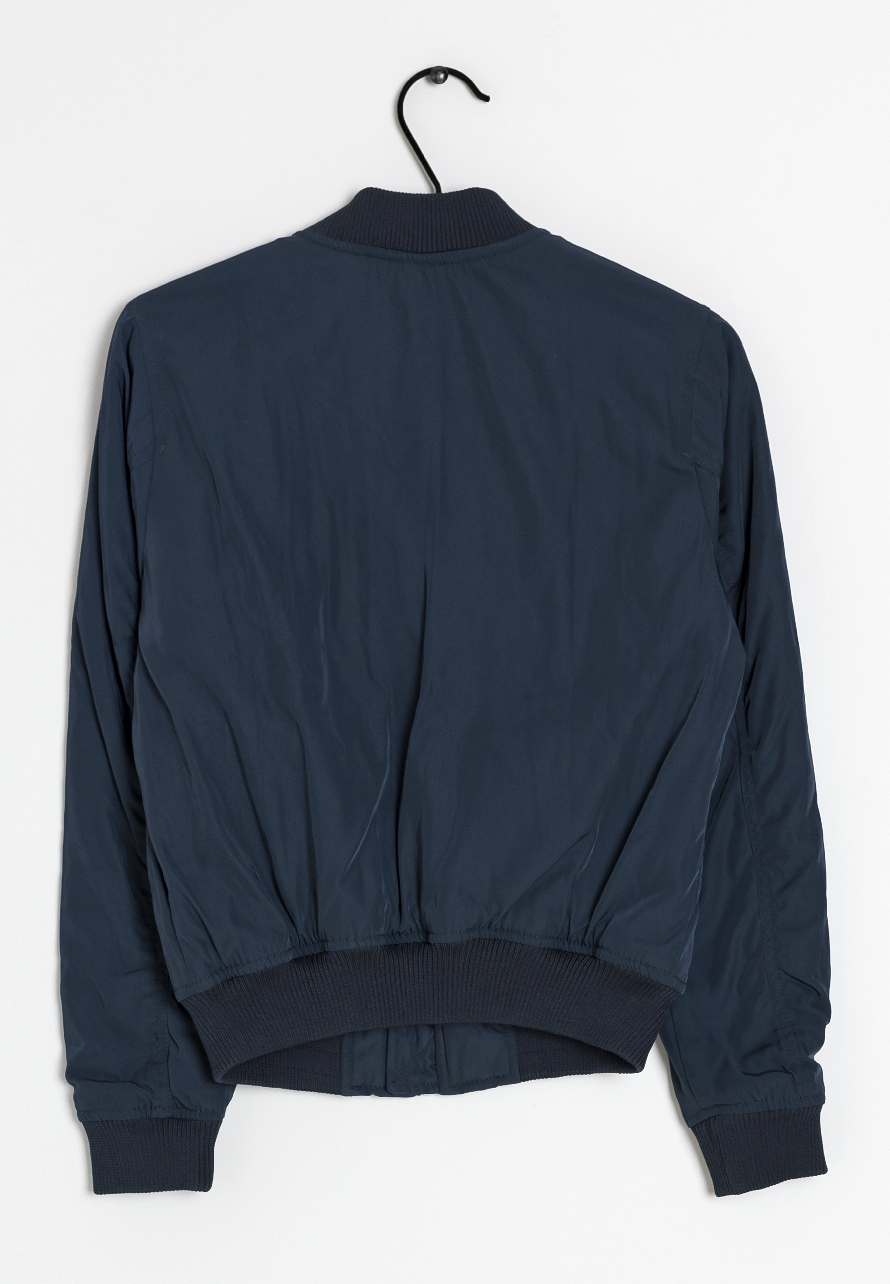 ウールブレンド ボンバーJKT  bershka azul  Bershka Jacket Mens Large Purple Blue 1/2 Zip Anorak