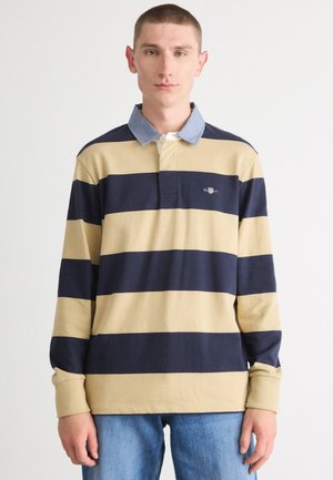STRIPE HEAVY RUGGER - Langarmshirt - beige