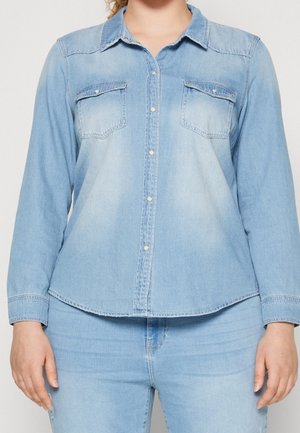 Skjortebluser - light-blue denim