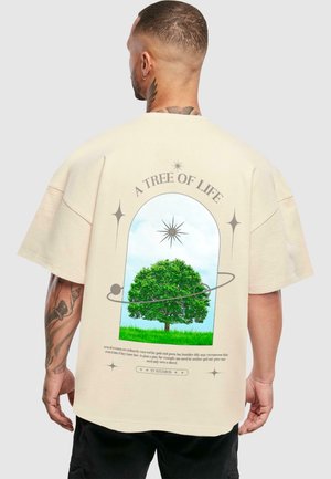 Print T-shirt - sand