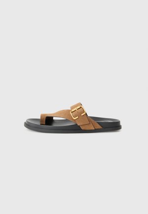 T-bar sandals - camel
