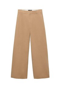 MID-RISE WIDE - Pantalon classique - brown