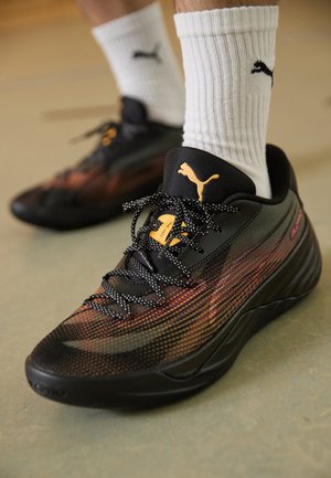 ALL-PRO NITRO FIRE GLOW - Basketballsko - black/sun stream/sunset glow