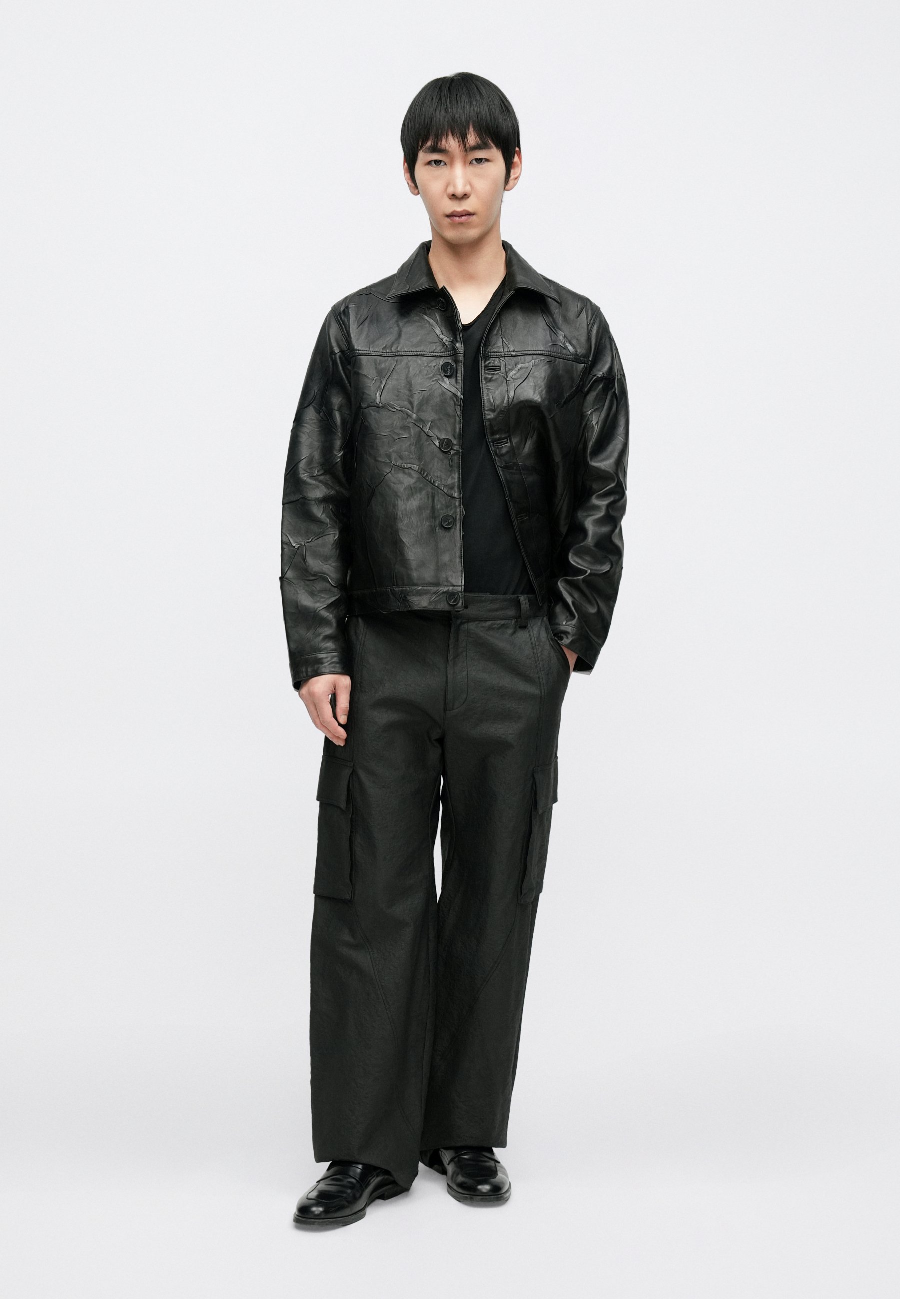 Holzweiler REGULAR JACKET - Leather jacket - black - Zalando.co.uk