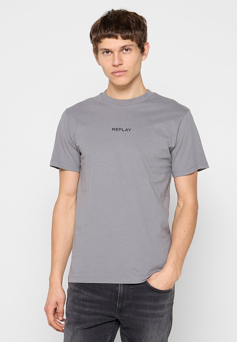 Replay T-shirt basic grijs