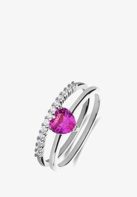 Sélectionné, silver-coloured/pink