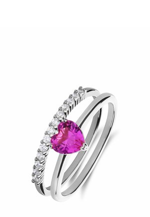Ring - silver-coloured/pink