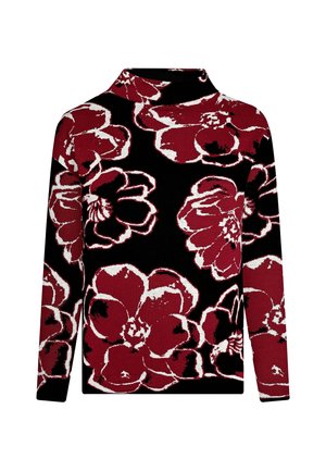 Strickpullover - burgundy-black